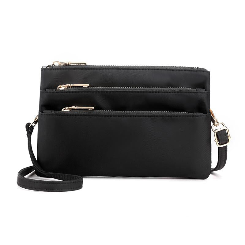 Multi-layer Nylon Crossbody Bag