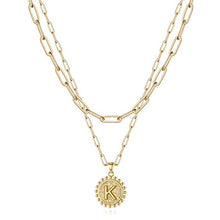 Load image into Gallery viewer, Gold Initial Necklaces for Women