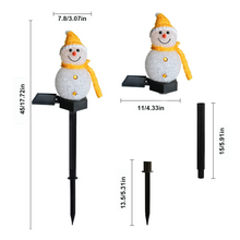 Load image into Gallery viewer, Waterproof Solar Snowman Lamp