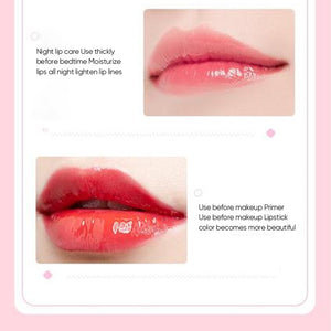 Moisturizing two-tone lip mask