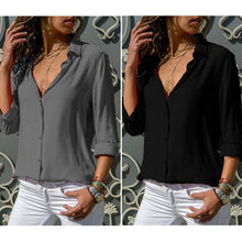 Load image into Gallery viewer, 【Summer Sale:50% OFF】V-Neck Chiffon Shirt