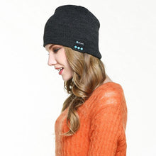 Load image into Gallery viewer, Warm knitted hat with 4.2 Bluetooth