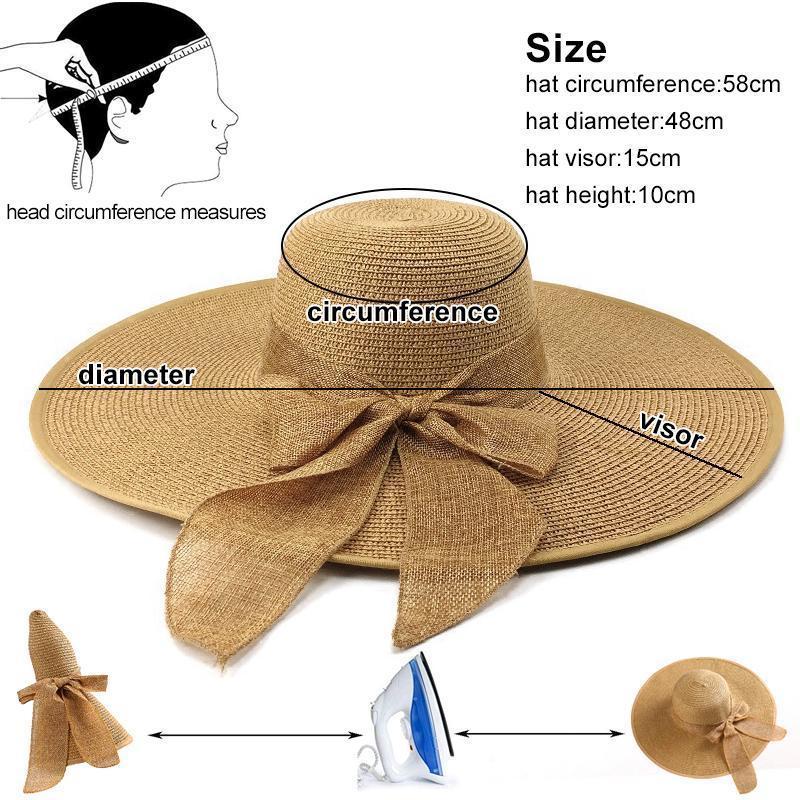 Summer Beach Wide Brim Sun Hats, UPF 50+