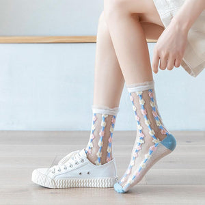 Summer Women Transparent Socks