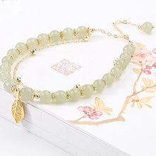 Load image into Gallery viewer, 🔥Last Day Promotion 50% OFF💞hetian jade gold leaf bracelet