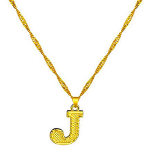 Load image into Gallery viewer, 18K Gold Plated Initial Letter Necklace