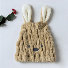 Load image into Gallery viewer, Super absorbent rabbit ear dry hair cap