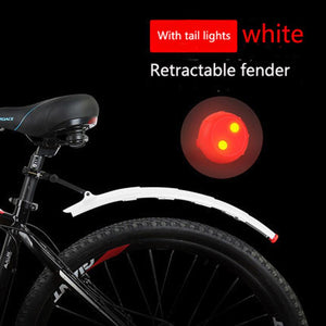 Bicycle Retractable Mudguard with Taillights