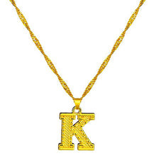 Load image into Gallery viewer, 18K Gold Plated Initial Letter Necklace