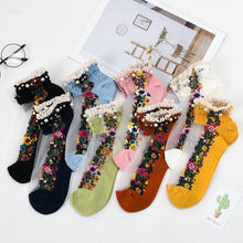 Load image into Gallery viewer, Summer Breathable Vintage Pearl Socks