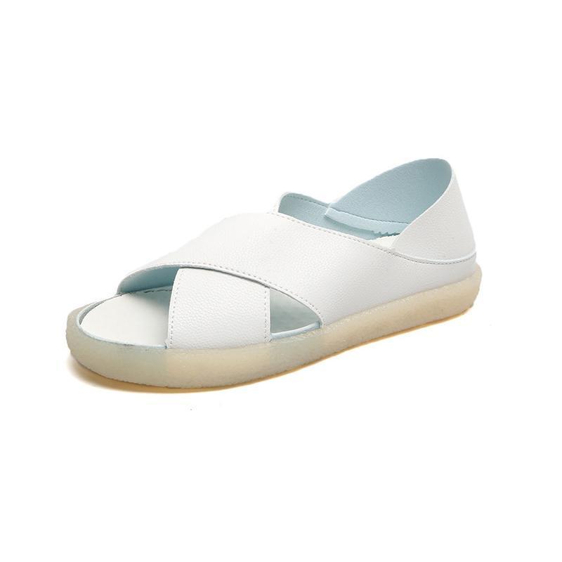 Women's soft bottom shoes in solid color