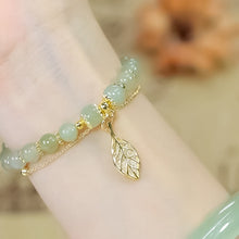 Load image into Gallery viewer, 🔥Last Day Promotion 50% OFF💞hetian jade gold leaf bracelet