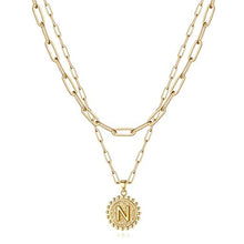 Load image into Gallery viewer, Gold Initial Necklaces for Women