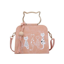 Load image into Gallery viewer, Printed kitten handbag