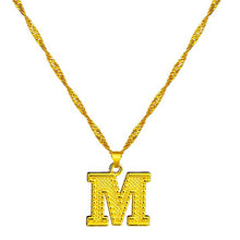 Load image into Gallery viewer, 18K Gold Plated Initial Letter Necklace