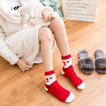 Load image into Gallery viewer, Christmas Fuzzy Fluffy Socks