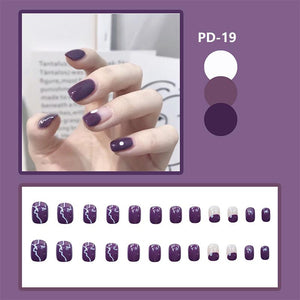 Full Cover Fake Nail Tips (24 PCs)