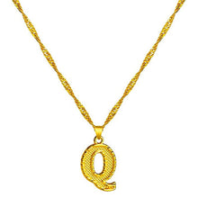 Load image into Gallery viewer, 18K Gold Plated Initial Letter Necklace