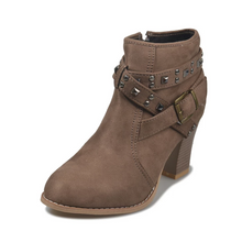 Load image into Gallery viewer, Women Round Toe Ankle Boots