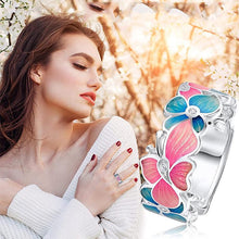 Load image into Gallery viewer, Fashion Flower Butterfly Ring