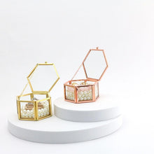 Load image into Gallery viewer, Hexagon Transparent Glass Jewelry Box