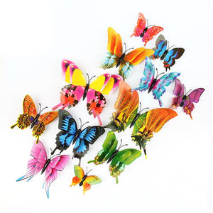 3D Butterfly Wall Mural Stickers