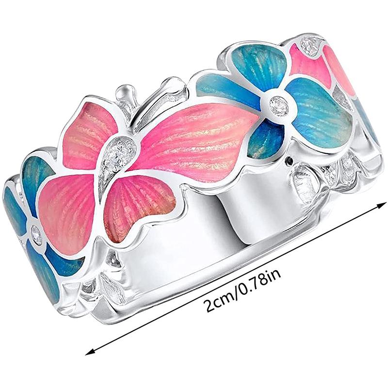 Fashion Flower Butterfly Ring