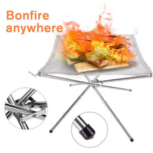 Load image into Gallery viewer, Outdoor Folding Bonfire Rack