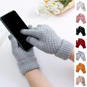 Jacquard Thick Touch Screen Gloves