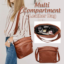 Load image into Gallery viewer, Multi-Compartment Leather Bag