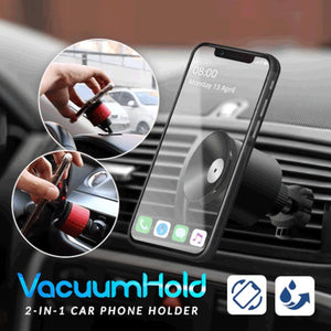 2-in-1 Vacuum Hold Car Phone Holder