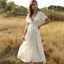 Load image into Gallery viewer, V-neck Bohemian Dress