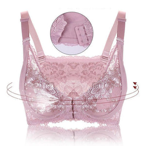 Women Sexy Adjustable Front Buckle Lace Vest Bra