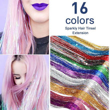 Load image into Gallery viewer, Sparkly Hair Tinsel Extension