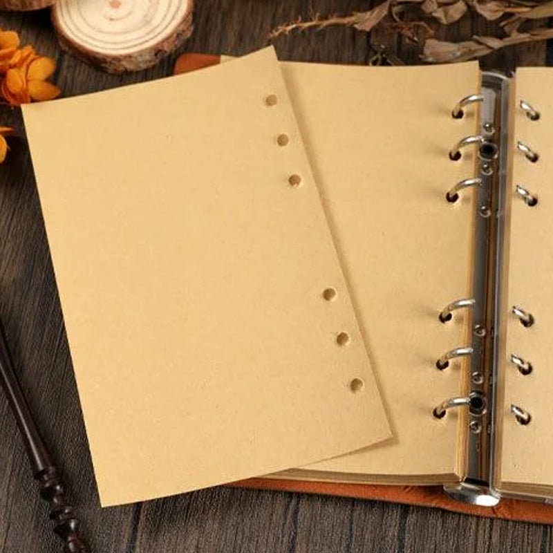 Vintage PU Leather Blank Kraft Bullet Journal