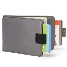 Load image into Gallery viewer, Handmade slim Leather Pull-Out Wallet