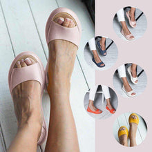 Load image into Gallery viewer, Peep Toe Flat Chic Sandals