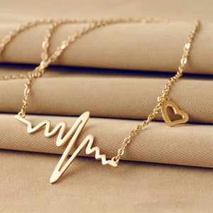 Heartbeat Love ECG Necklace