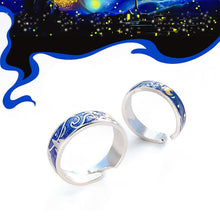 Load image into Gallery viewer, Starry Sky Couple Rings