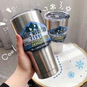 Car Cup 304 Stainless Steel Thermos Flask