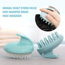 Load image into Gallery viewer,  Manual Scalp Stress Relax Hair Shampoo Brush Head Massager