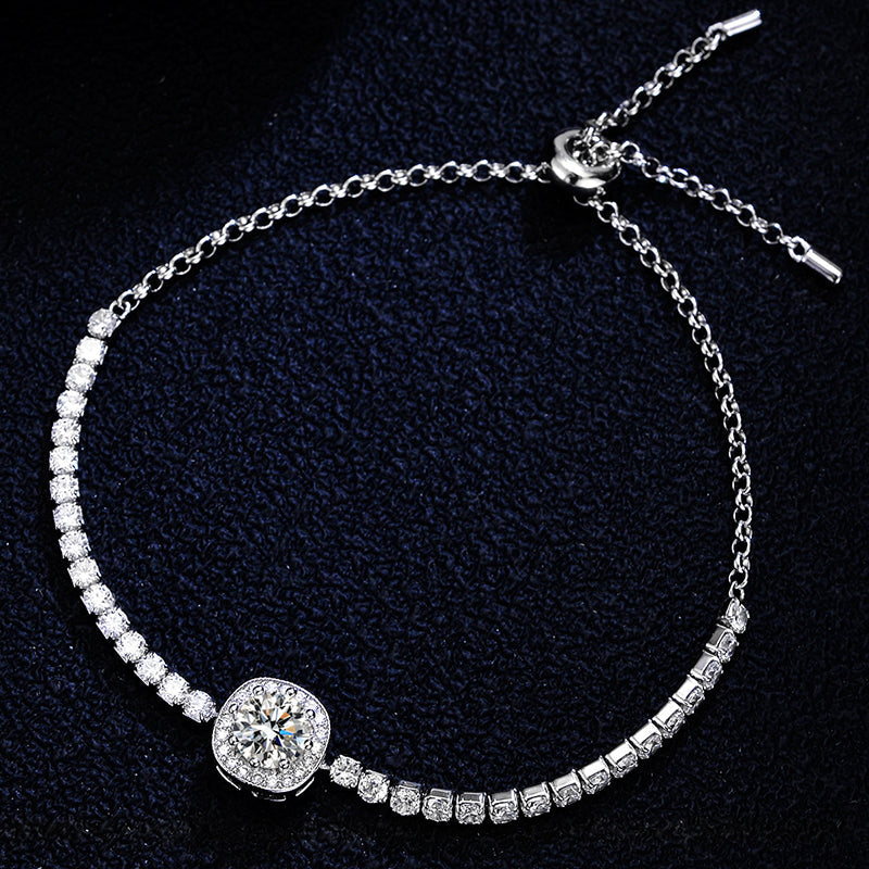 925 Silver Moissanite Bracelet