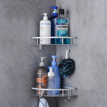 Load image into Gallery viewer, Bathroom Shower Shelf with Hooks