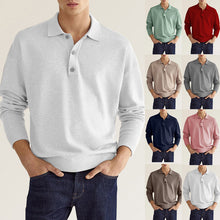 Load image into Gallery viewer, Men&#39;s Casual Loose Lapel Long Sleeve Polo Shirt