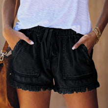 Load image into Gallery viewer, Women&#39;s Casual Denim Shorts With Pockets Cotton Jeans Shorts