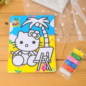 DIY Cartoon Sand Painting