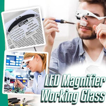 Load image into Gallery viewer, LED Magnifier Working Glass