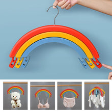 Load image into Gallery viewer, Three-Tier Rainbow Swivel Coat Hanger