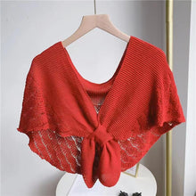 Load image into Gallery viewer, Fishtail Mini Knitted Shawl