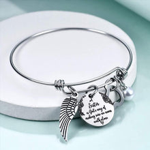 Load image into Gallery viewer, Sister Bracelets Expandable Charm Bangles Christmas Birthday Gifts for Sister Friends